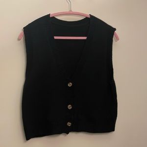 Black Sweater Vest